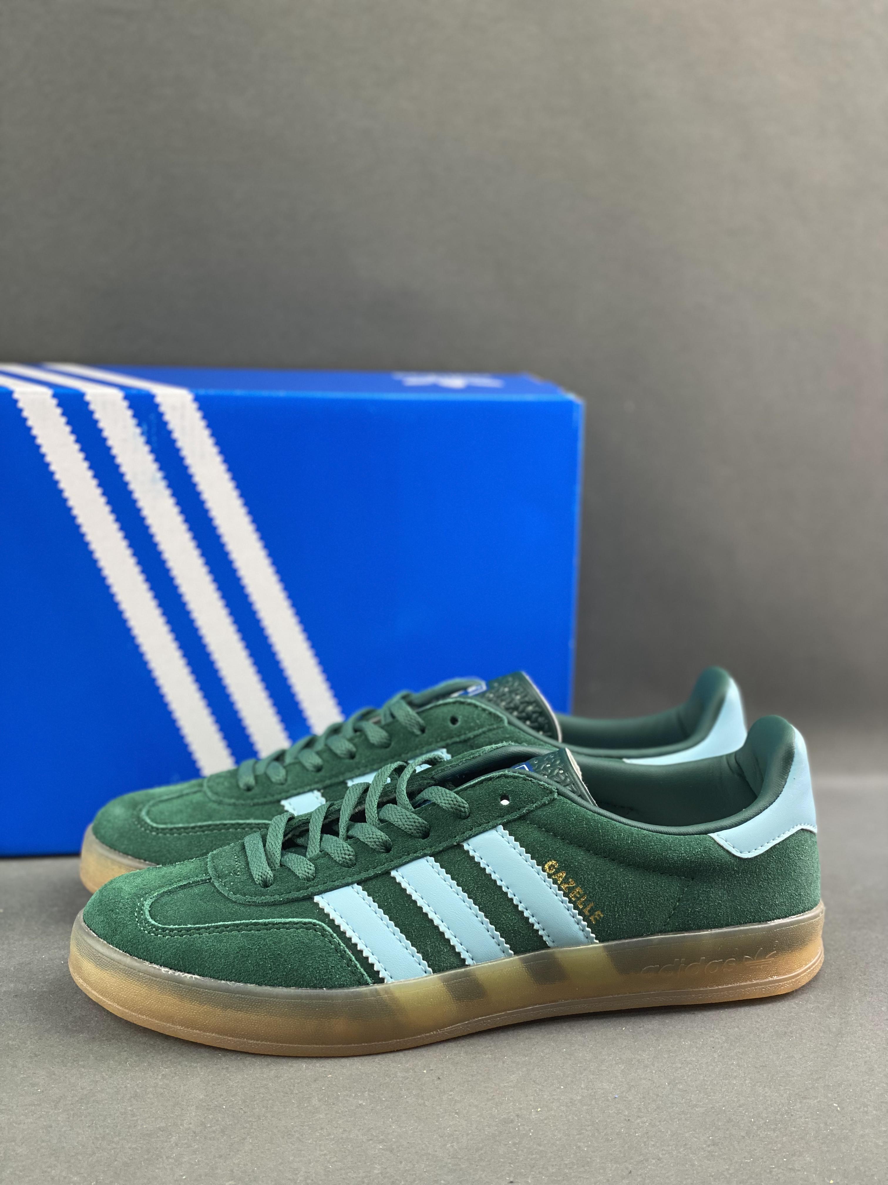 Samba GAZELLE clover raw rubber sole adidas Originals Gazelle Indoor gazelle series classic sneakers Item number: IG9979 Size: 36-45 (with half size) 9