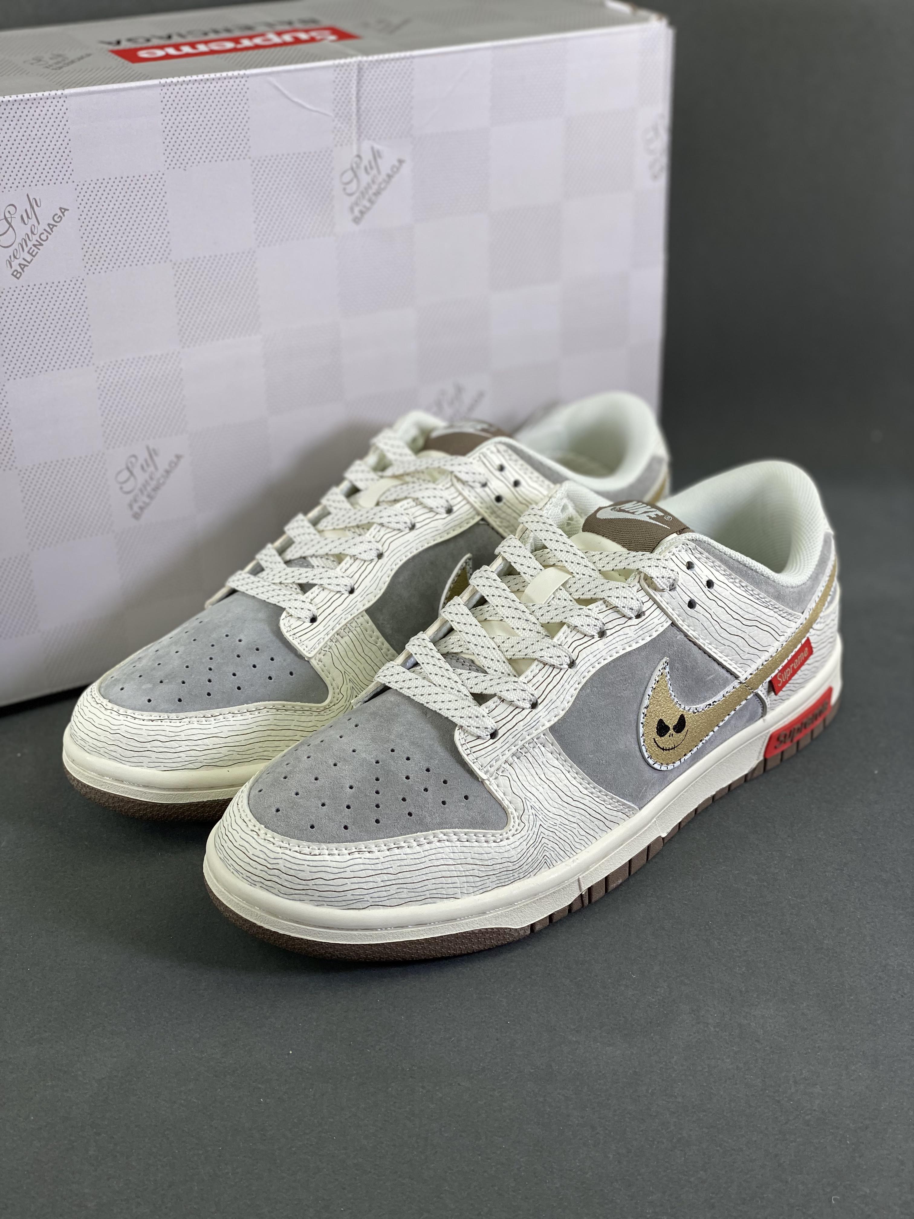 Supreme x Nk SB Dunk Low joint name - Distorted World Anniversary High-end Customized Low-top Casual Shoes Item Number: