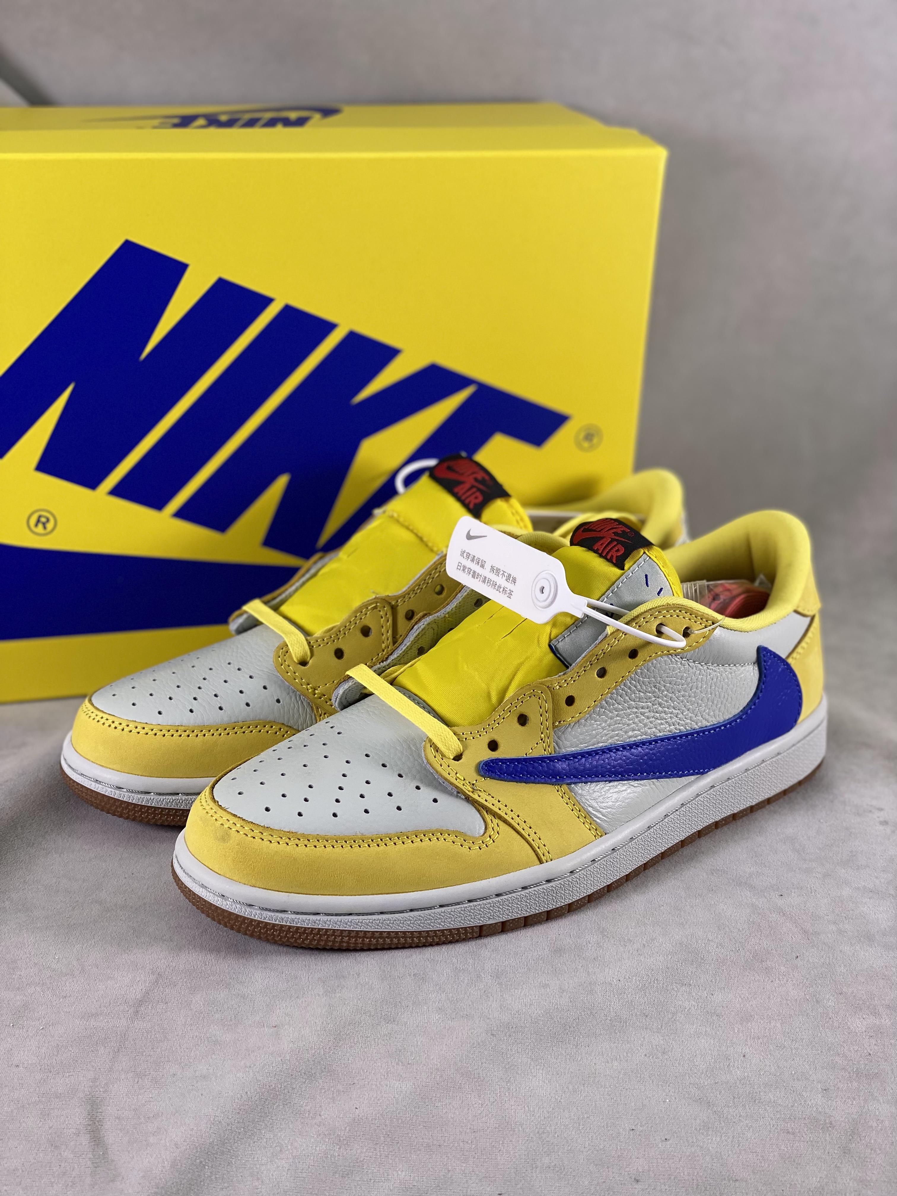 Travis Scott x Air Jordan 1 Low â€œCanaryâ€ Laney Color Item Number: DZ4137-700 Size: 36-46 (with half size) 9