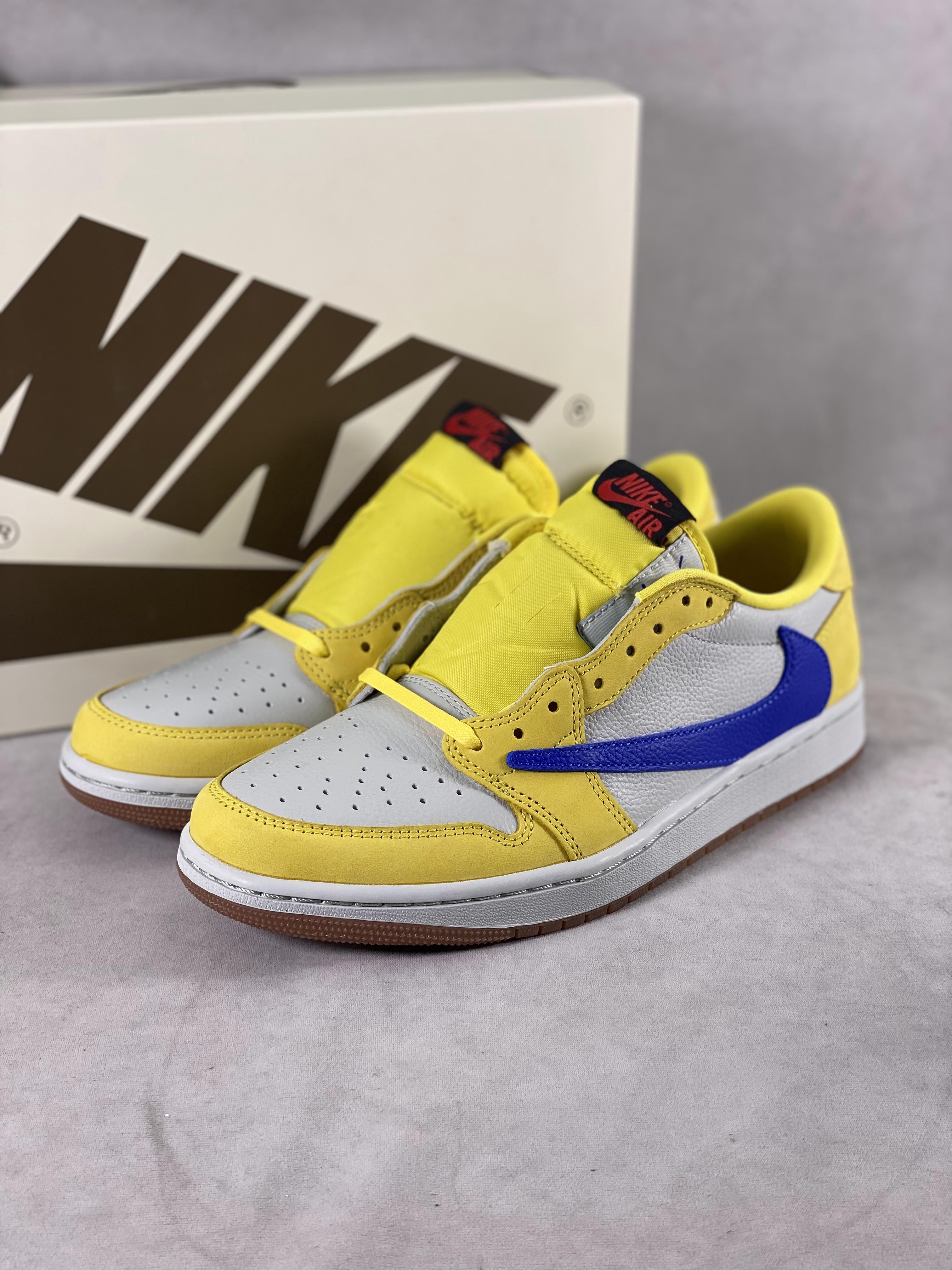 Travis Scott x Air Jordan 1 Low â€œCanaryâ€ Laney Color Item Number: DZ4137-700 Size: 40-47.5 (with half size) 9