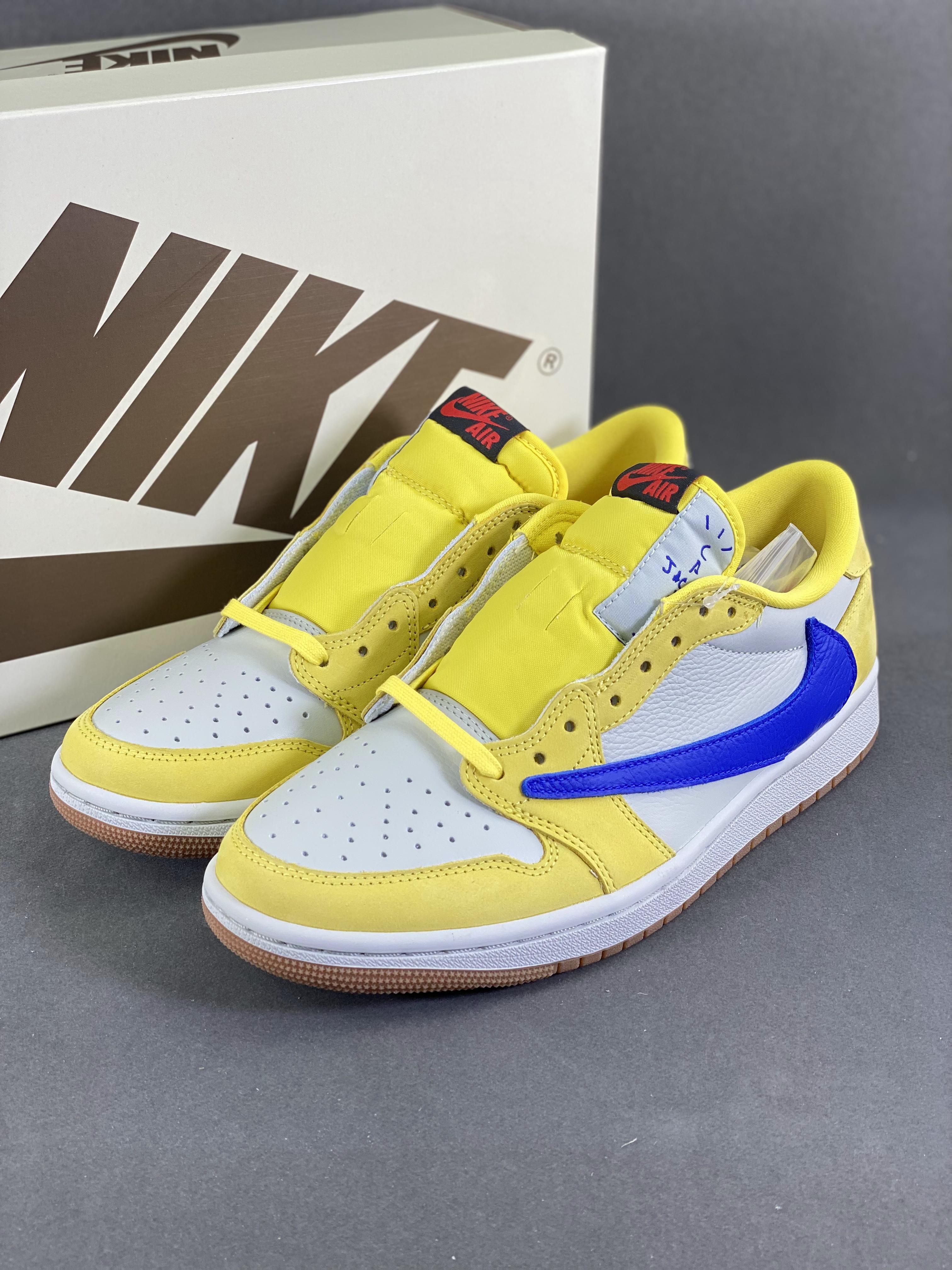 Travis Scott x Air Jordan 1 Low â€œCanaryâ€ Laney Color Item Number: DZ4137-700 Size: 40-47.5 (with half size) Slightly tilted toe design, flexible and flexible to protect toes. pick 9