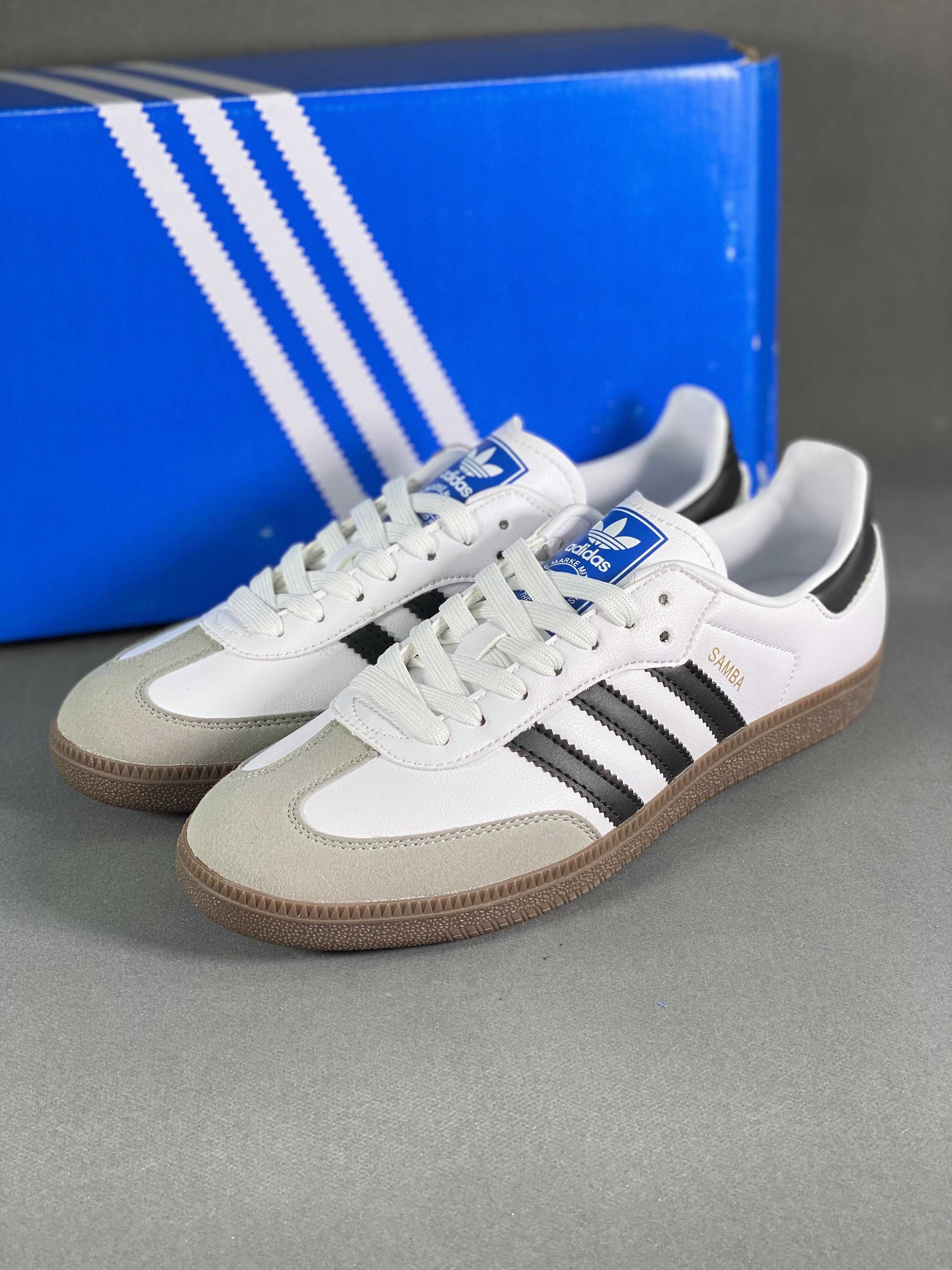 Wales Bonner x AD Originals Samba Classic "Silver Metallic" Samba series gentleman's moral training football style versatile low-top casual sports sneakers Item number: H01877 size 9